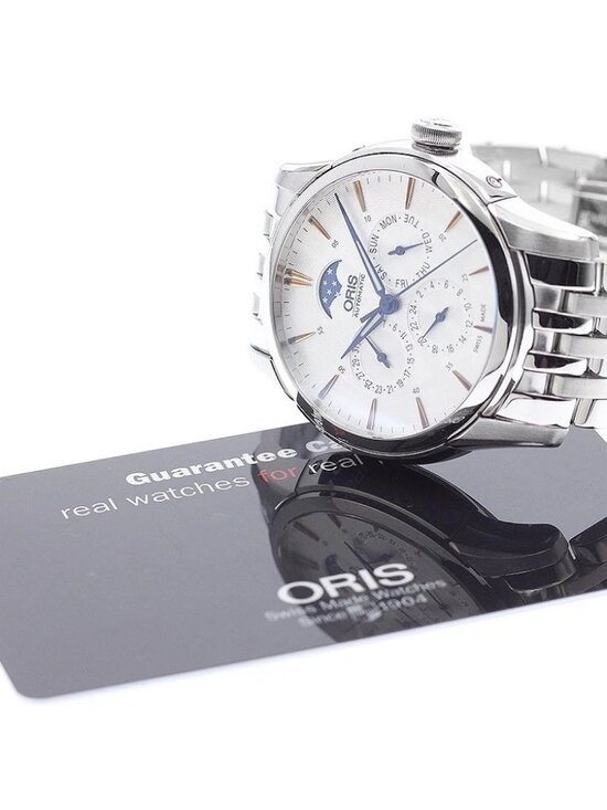 ORIS Artelier Complication 7703 Moon phase Silver Dial  display picture 1